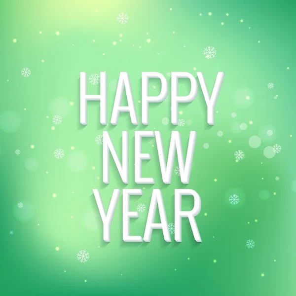 happy new year in colorful bokeh background