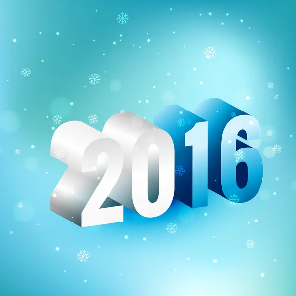3d 2016 happy new year design