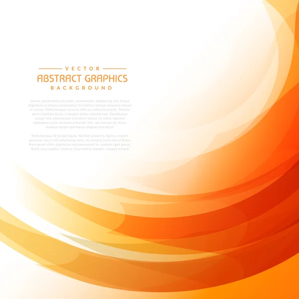 Оранжевый волнистый фон с абстрактными формами — стоковый вектор
