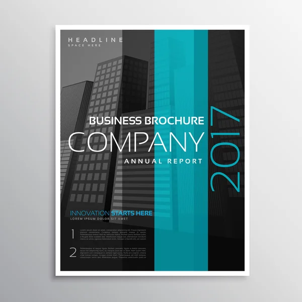 company business magazine cover template of annual report