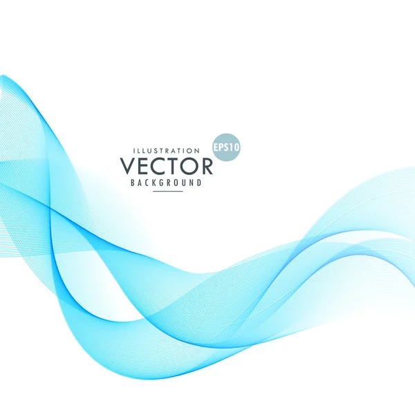 Синий дым волна абстрактный фон — стоковый вектор
