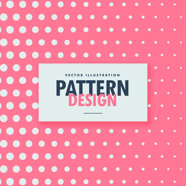 Clean dots pattern on pink background — Stock Vector