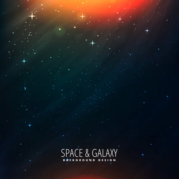 Space universe template vector illustration — Stock Vector