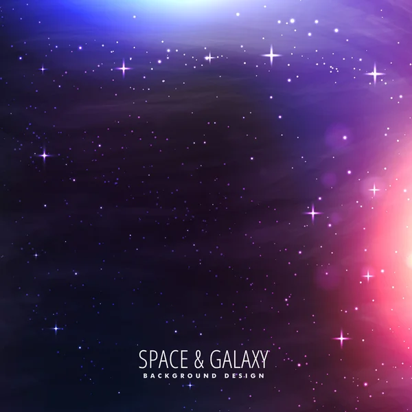 Galaxy ljus bakgrund vektorillustration — Stock vektor