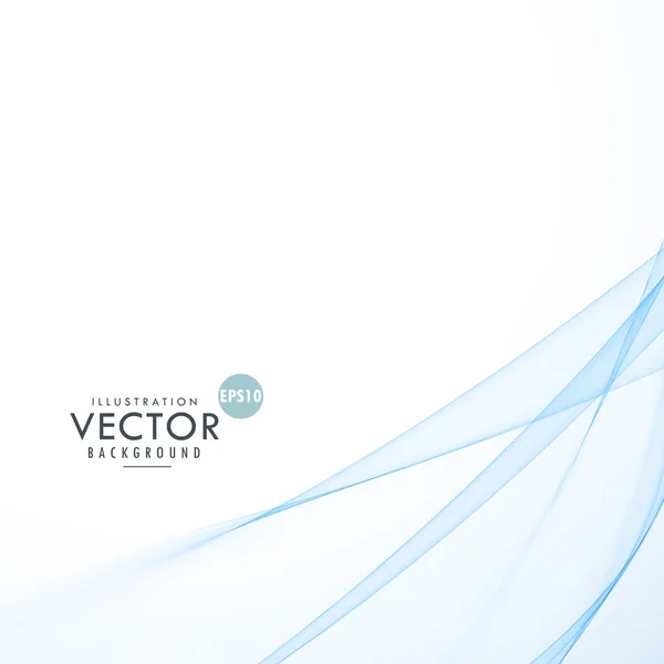 Elegantní modré vlny pozadí — Stockový vektor