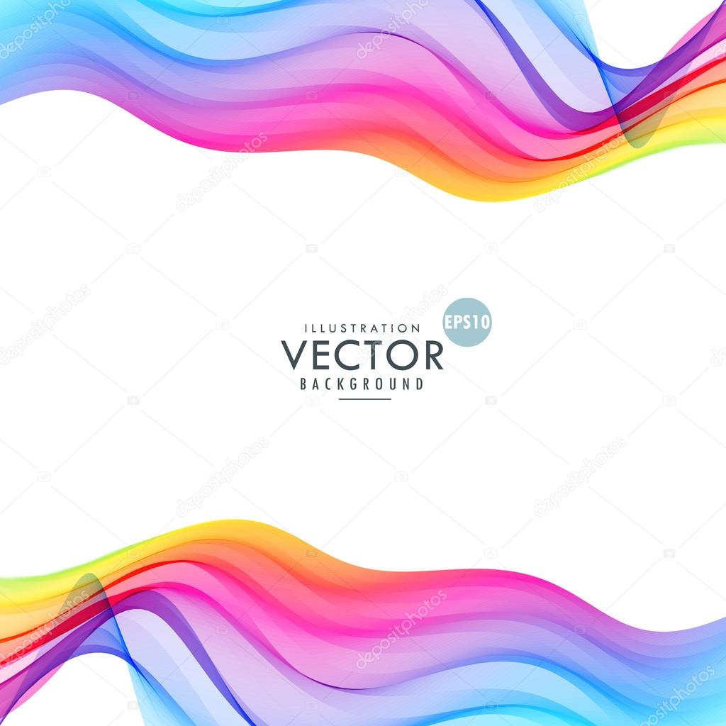 colorful wave design abstract background
