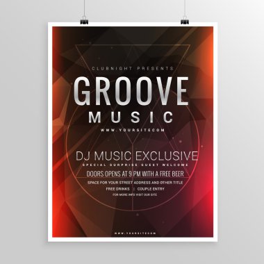 müzik parti el ilanı poster olay şablonu