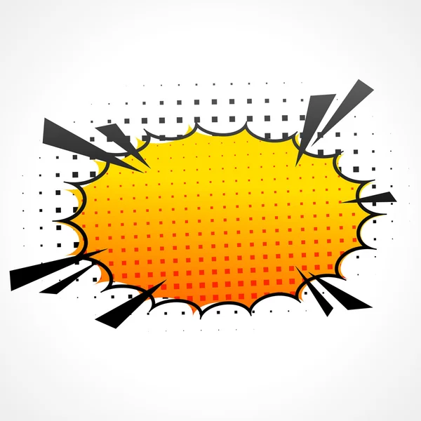 Ilustración de burbuja de velocidad cómica — Vector de stock