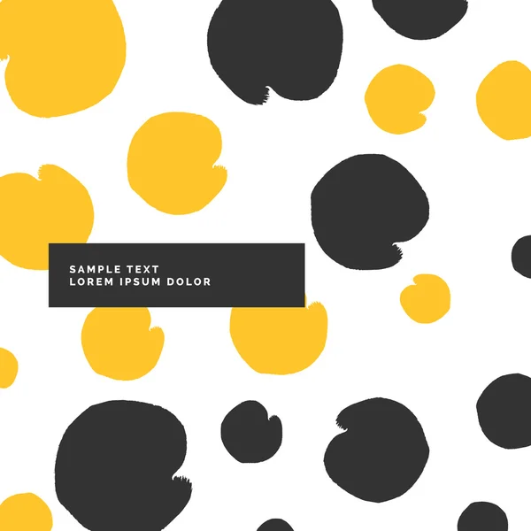 노란색과 검은색 색상에 세련 된 현대적인 패턴 — 스톡 벡터