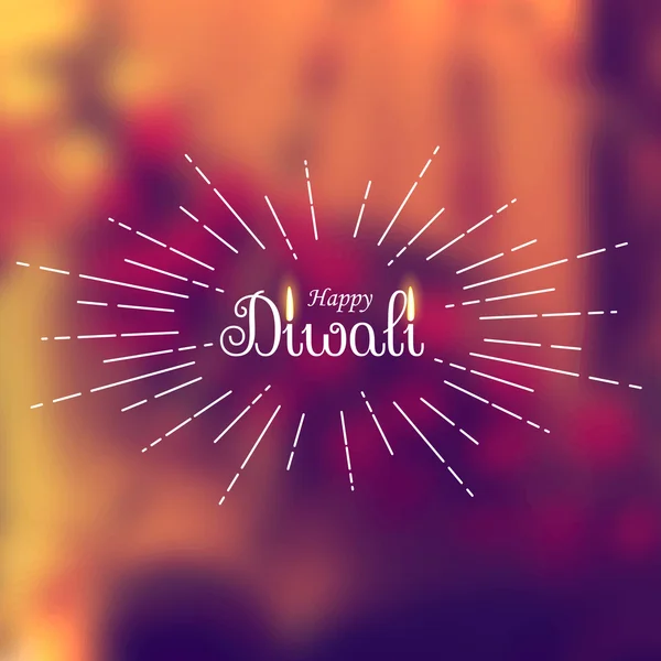 Happy diwali greeting card — Stock Vector