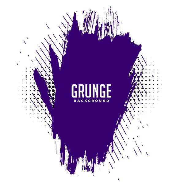 Abstracto Púrpura Tinta Salpicadura Grunge Textura Fondo Diseño — Vector de stock