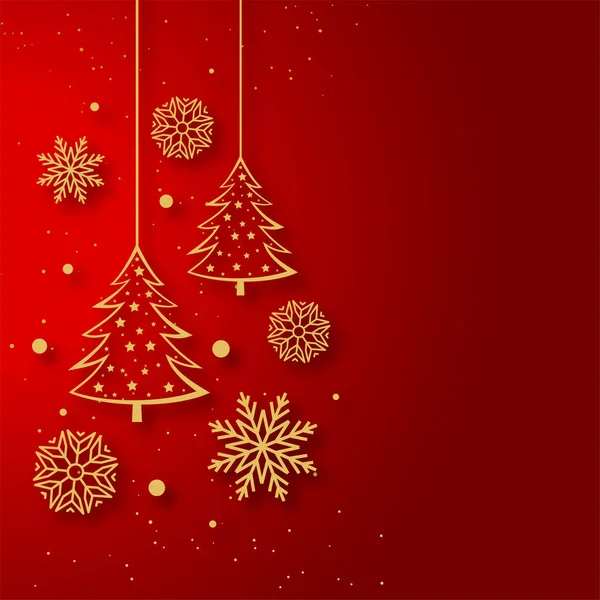 Buon Natale Biglietto Auguri Con Oggetti Decorativi — Vettoriale Stock