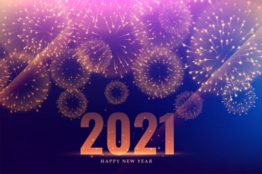 2021 happy new year fireworks celebration event background clipart