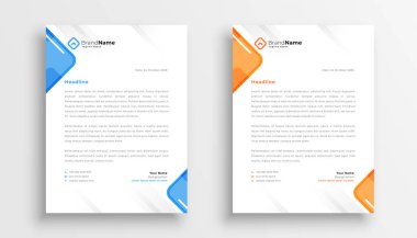 İşiniz için zarif antetli tasarım şablonu