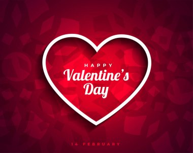 Sevgililer Günü 'nüz kutlu olsun. Çekici kalpler kartı.