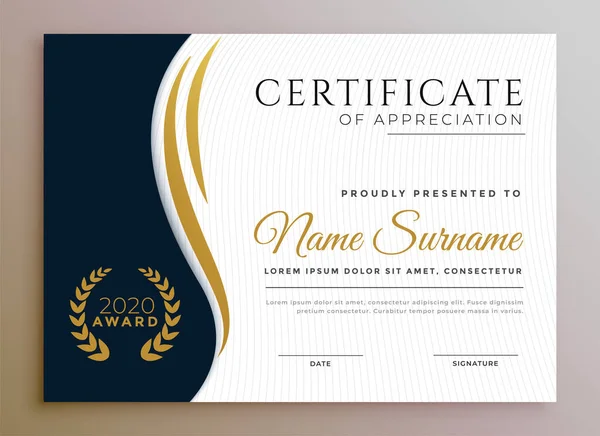 Modern Diploma Certificaat Award Template Ontwerp — Stockvector