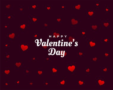 Sevgililer Günü 'nüz kutlu olsun. Kalp desenli kart tasarımı.