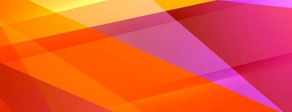 漂亮的彩色抽象几何横幅设计 — 图库矢量图片