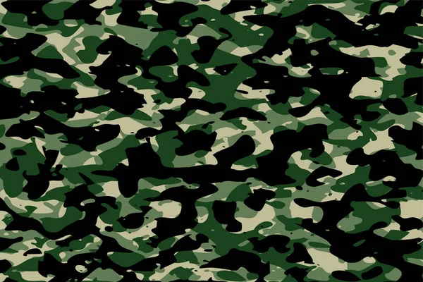Militär Kamouflage Armé Tyg Struktur Bakgrund Design — Stock vektor
