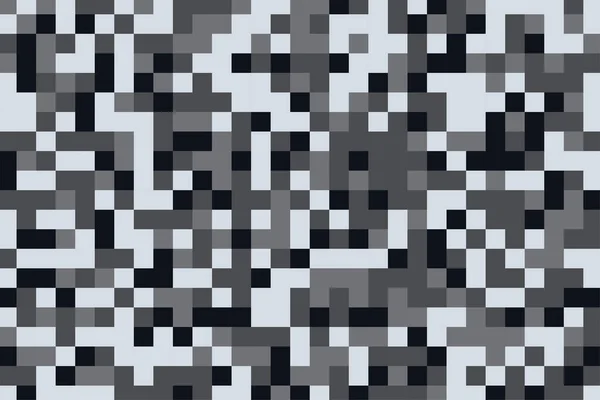 Textura Patrón Camuflaje Pixel Gris Tonos Fondo — Vector de stock