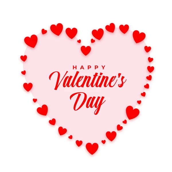 Día San Valentín Saludo Romántico Para Celebración Del Evento — Vector de stock