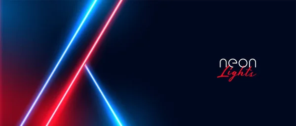 Stilige Neonlys Bakgrunn Med Rød Blå Farge – stockvektor