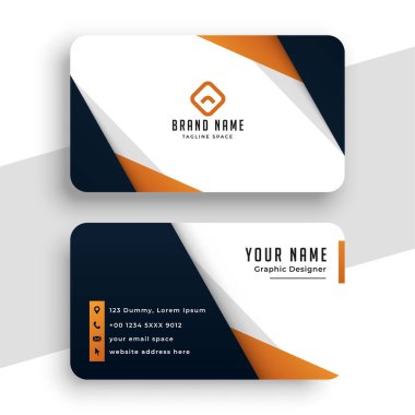 şık profesyonel kartvizit şablonu tasarımı