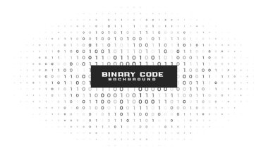 ikili kod numaraları beyaz arkaplan tasarımı