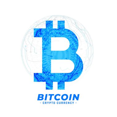 Bitcoin dijital para birimi teknolojisi tasarımı