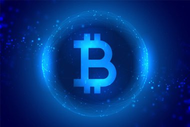 dijital bitcoin para birimi konsepti teknolojisi arka planı