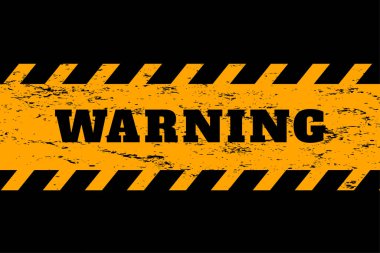 uyarı arkaplanı sarı ve siyah renklerde