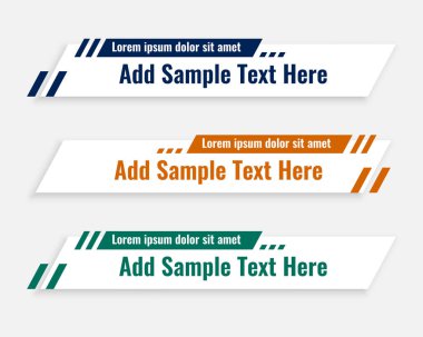 düz modern alt üçüncü şablon tasarımı