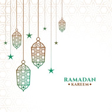 dekoratif ramadan kareem arkaplan tasarımı