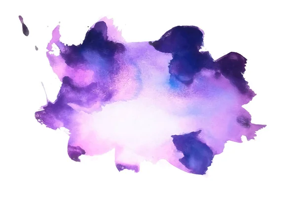 Abstrato Roxo Pintado Mão Textura Aquarela — Vetor de Stock