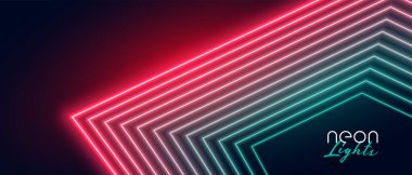 kırmızı ve yeşil neon ışık çizgileri arkaplan