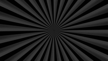 Güneş patlaması ışınları yakınlaştırma efektiyle siyah arkaplan