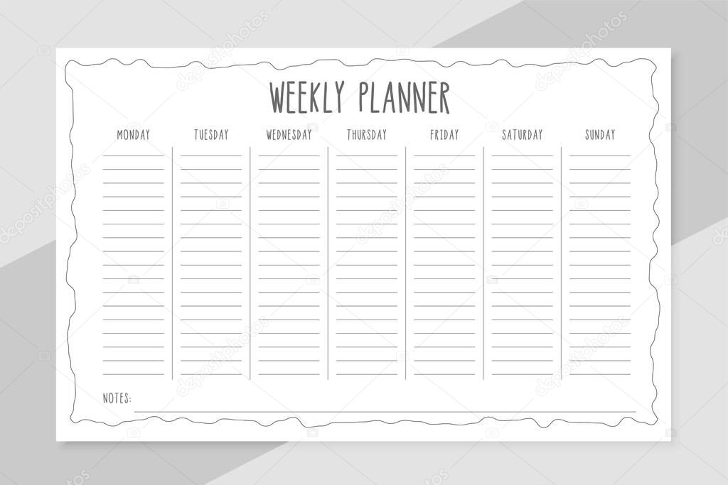 weekly planner background for everyday