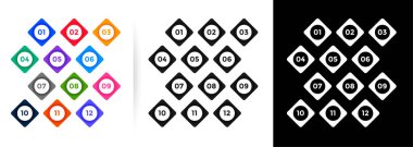 düğme biçiminde nokta numaraları