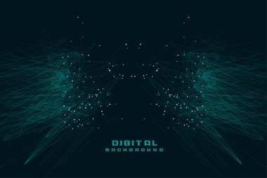 ağ parçacıkları bağlantı teknolojisi arkaplanı