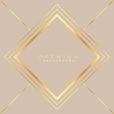 Elmas şekilli altın çerçeve arkaplanı
