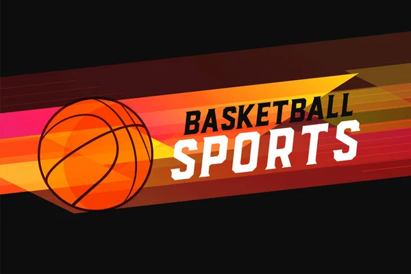 Soyut Spor Stili Basketbol Arka Planı — Stok Vektör