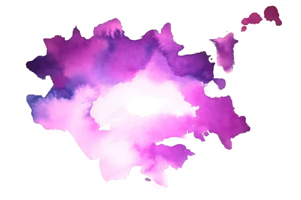 抽象的な紫色の手塗りの水彩の質感背景 — ストックベクタ
