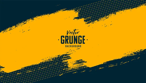 Abstrait Grunge Jaune Sur Fond Noir — Image vectorielle