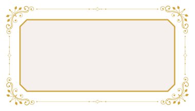 Klasik çiçek çerçevesi dekoratif arka plan