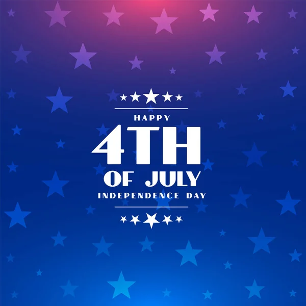 4Th July Happy Independence Day America Background — Stock Vector