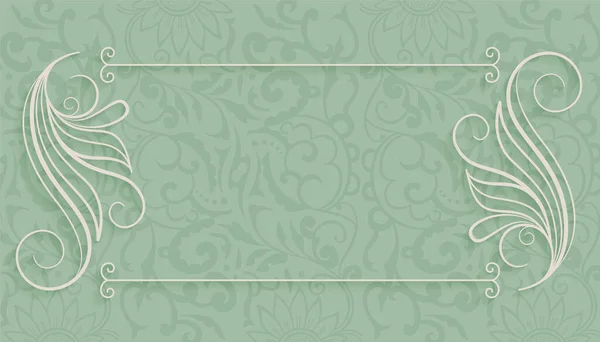Декоративний Вінтажний Квітковий Каркасний Фон — стоковий вектор