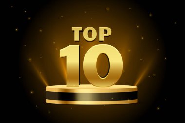 En iyi 10 altın podyum ödülü arkaplanı