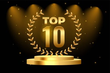 En iyi 10 podyum ödülü arkaplanı