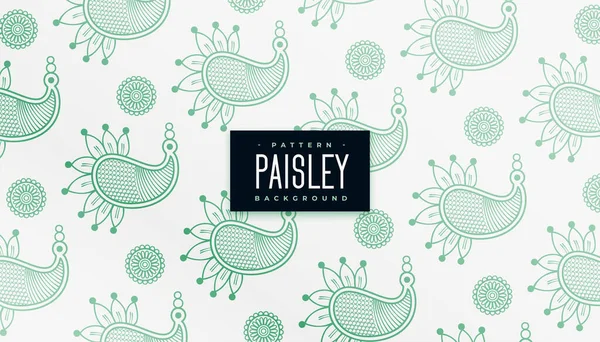 Tradycyjny Wzór Henna Paisley — Wektor stockowy