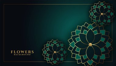 Lüks bir arka planda kaliteli çiçekler